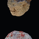 Rocks known as chert were used as a coloring material.
